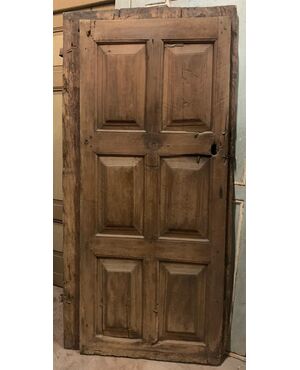  PTIR472 - Porta in legno, epoca '800, luce cm L 76 x H 179 