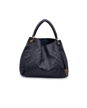 LOUIS VUITTON Borsa Shopper in Pelle Col. Blu Artsy M