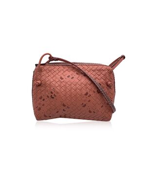 BOTTEGA VENETA Borsa a Tracolla in Pelle Col. Rosa Butterfly S