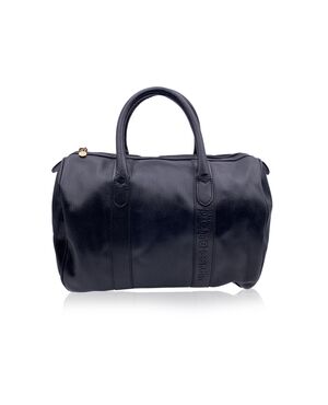 PIERRE CARDIN Borsa a Mano Vintage in Pelle Col. Nero M