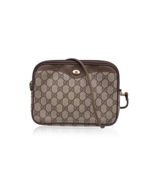 GUCCI Borsa a Tracolla Vintage in Tela Col. Beige S