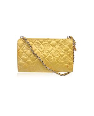 CHANEL Borsa a Tracolla in Pelle Lucida Col. Giallo Lucky Symbols S