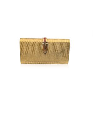 GUCCI Pochette Vintage in Metallo Col. Oro S