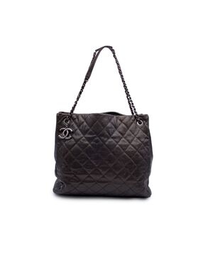 CHANEL Borsa Shopper Vintage in Pelle Col. Marrone Caviar Chic M