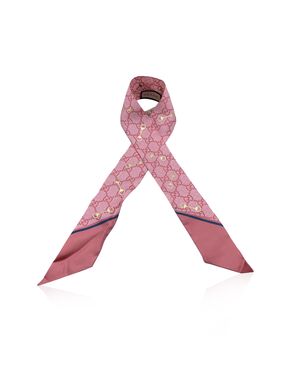 GUCCI Foulard in Seta Col. Rosa