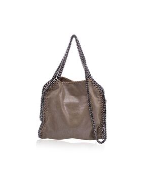 STELLA MCCARTNEY Borsa Shopper in Tela Col. Beige Falabella S