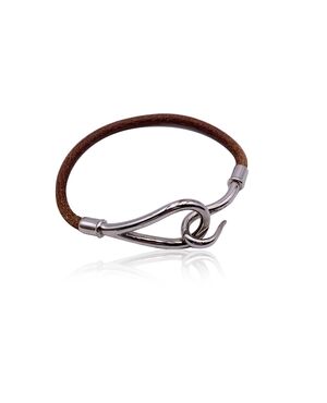 HERMES Bracciale in Pelle Col. Marrone Jumbo Hook