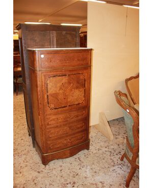 Secretaire stile Transizione del 1800 riccamente Intarsiato