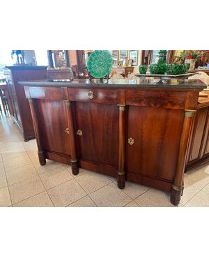 Credenza Impero in mogano 102 167x55