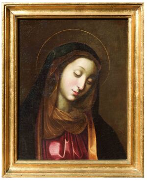 Madonna Scipione Pulzone cerchia Dipinto olio XVI secolo