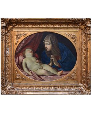 XIX secolo, da Guido Reni Madonna con il Bambino dipinto olio su tela