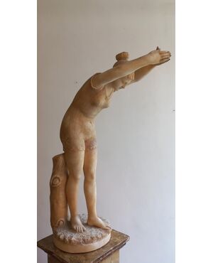 "Tuffolina", scultura in alabastro