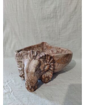 Strepitosa acquasantiera in marmo breccia pernice - Venezia - 27 x 38 cm