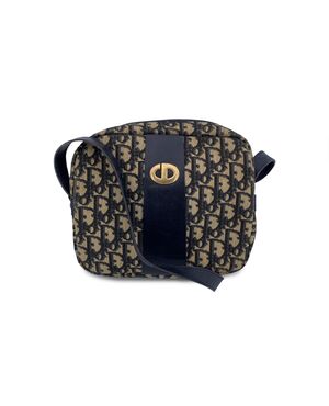 DIOR Borsa a Tracolla Vintage in Tela Col. Blu Diorissimo S