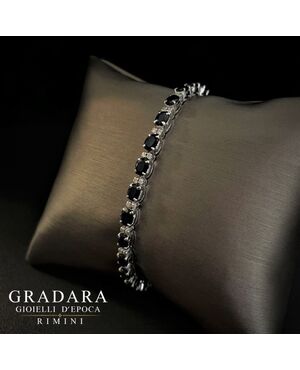 Bracciale  con  Zaffiri   10 ct.  Diamanti  0.50  ct. 