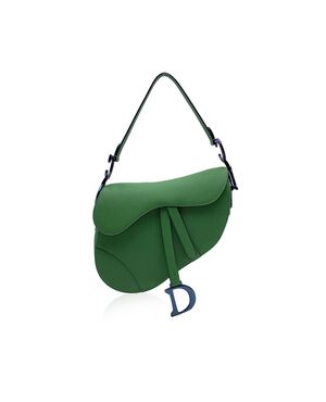 DIOR Borsa a Tracolla in Pelle Col. Verde Saddle M