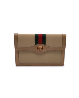 GUCCI Portafoglio Vintage in Tela Col. Beige Ophidia S