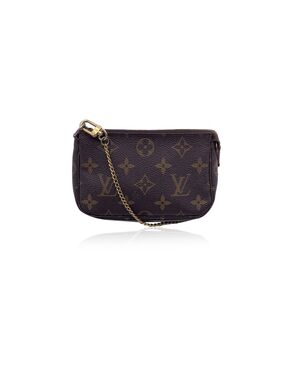 LOUIS VUITTON Pochette in Tela Col. Marrone Pochette Accessoire S