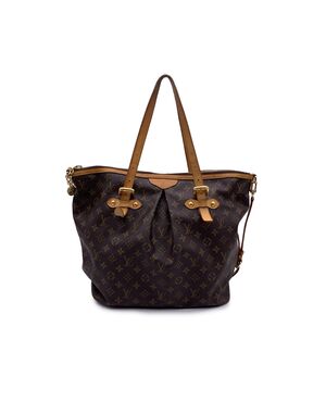 LOUIS VUITTON Borsa Shopper in Tela Col. Marrone Palermo M