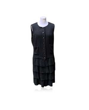 CHANEL Vestito in Cotone Col. Nero La Petite Veste Noire 48