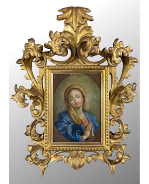 Madonna in preghiera – dipinto ad olio su rame 