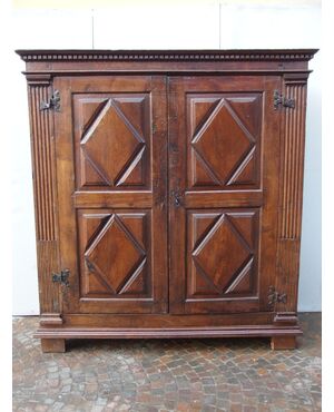 ARMADIO A DUE PORTE RUSTICO DA MONTAGNA EPOCA 700 cm L171xP47xH194