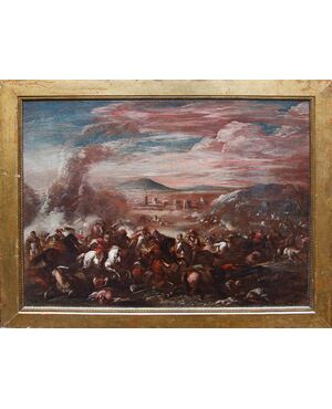 Francesco Monti, detto il Brescianino delle Battaglie (Brescia, 1646 – Piacenza, 1703), Scena di battaglia