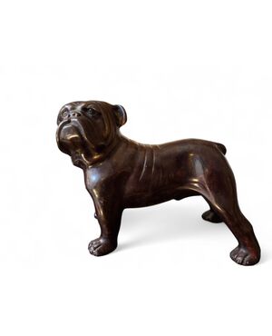 Cane Bulldog in bronzo