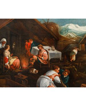 Bottega di Francesco Bassano, XVII secolo, Allegoria dell'Inverno