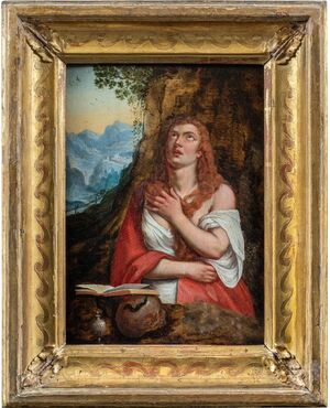 Seguace di Tiziano Vecellio (XVIII sec.) - Maddalena penitente.