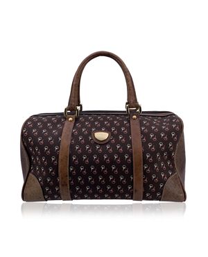 GUCCI Borsa a Mano Vintage in Tela Col. Marrone Boston M