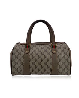 GUCCI Borsa a Mano Vintage in Tela Col. Beige Ophidia GG M