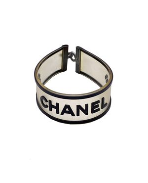 CHANEL Bracciale Vintage in Plastica Col. Nero CHANEL