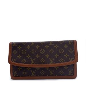 LOUIS VUITTON Pochette Vintage in Tela Col. Marrone Pochette Dame S