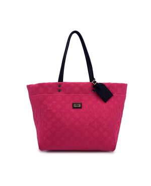 LOUIS VUITTON Borsa Shopper in Tela Col. Rosa Neverfull M