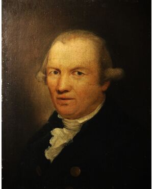 Ritratto di gentiluomo, ambito inglese XVIII sec. 