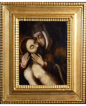 "Pietà"  olio su tavola