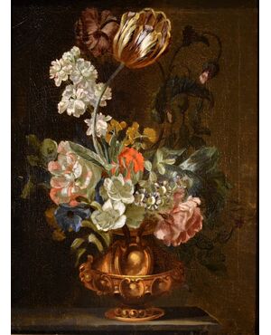 Natura morta di fiori, Jacob van Huysum (Amsterdam, 1687 – Londra, 1746)