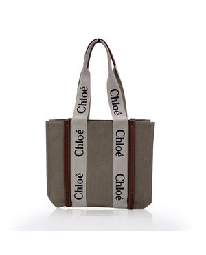 CHLOE Borsa Shopper in Tela Col. Beige Woody M