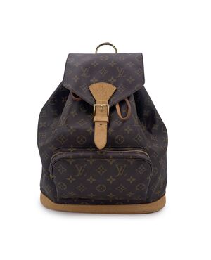 LOUIS VUITTON Zaino Vintage in Tela Col. Marrone Montsouris Vintage M