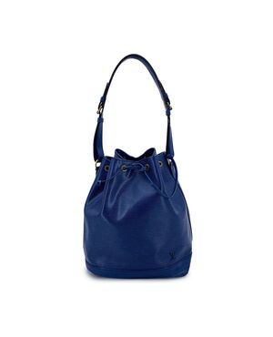 LOUIS VUITTON Borsa a Tracolla Vintage in Pelle Col. Blu Noe M