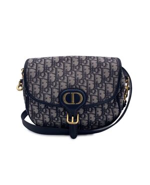 DIOR Borsa a Tracolla in Tela Col. Blu Bobby S