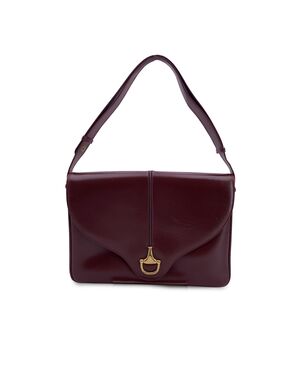 GUCCI Borsa a Tracolla Vintage in Pelle Col. Bordeaux Horsebit M