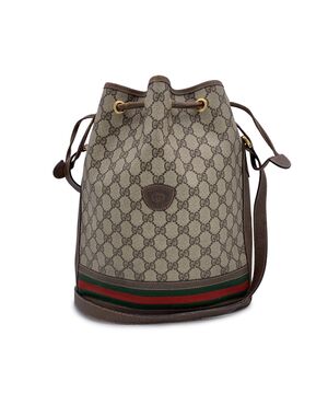 GUCCI Borsa a Tracolla Vintage in Tela Col. Beige Ophidia M