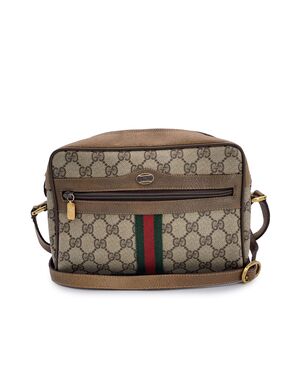 GUCCI Borsa a Tracolla Vintage in Tela Col. Beige Ophidia S