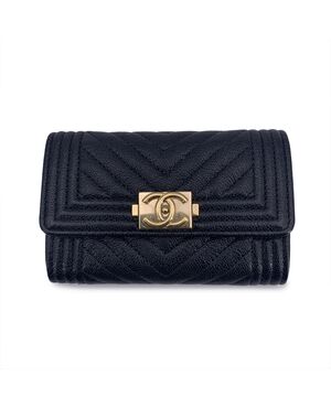 CHANEL Portafoglio in Pelle Col. Nero Boy S