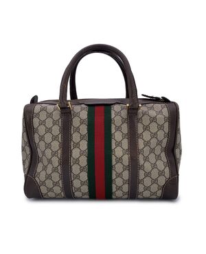 GUCCI Borsa a Mano Vintage in Tela Col. Marrone Ophidia GG M