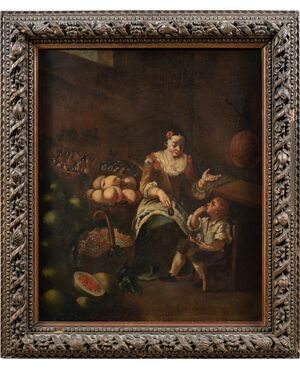 Pittore italiano (XVIII sec.) - La fruttarola.