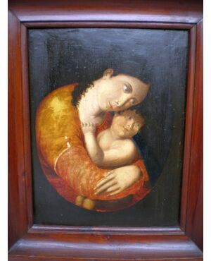 800 painted Madonna and Child