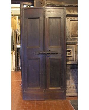 ptci444 door walnut, vintage &#39;600, measuring 218 x 104 cm h